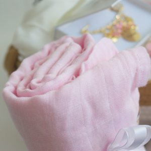 XXL Baby-Geschenkset mit 18k Pin Gravur pink
