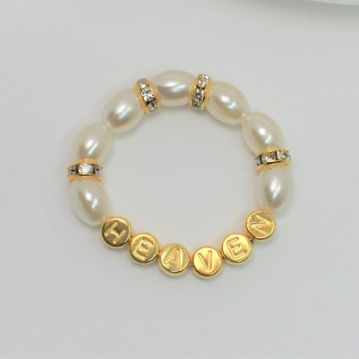 Kinder-Armband Perle, gold