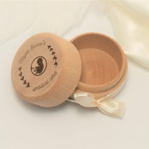 Geschenk Set Holz Box für ersten Haare, Milchzähne, Nabelschnur
