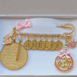 Custom order for ALINA + pink evil eye